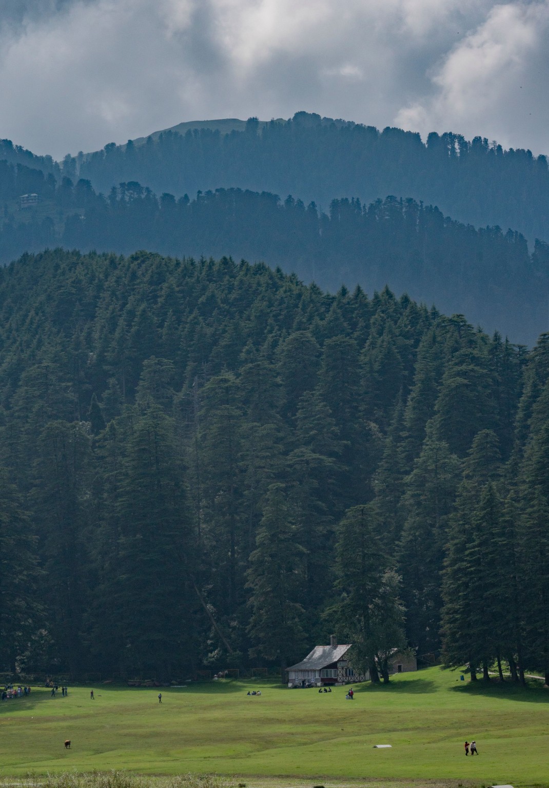 Layered mountain landscape