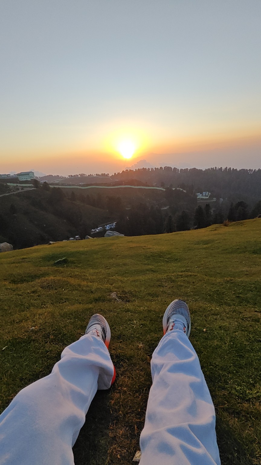 Sunset over the hills